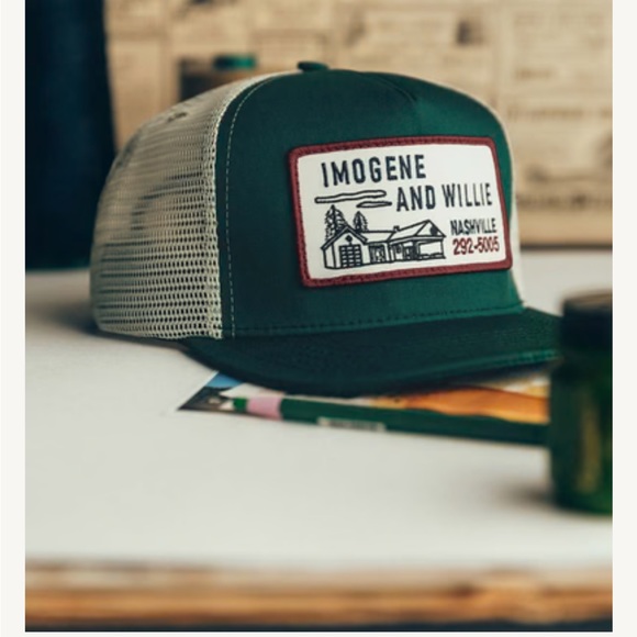 Imogene and Willie the "service station" trucker hat in green - Picture 2 of 5